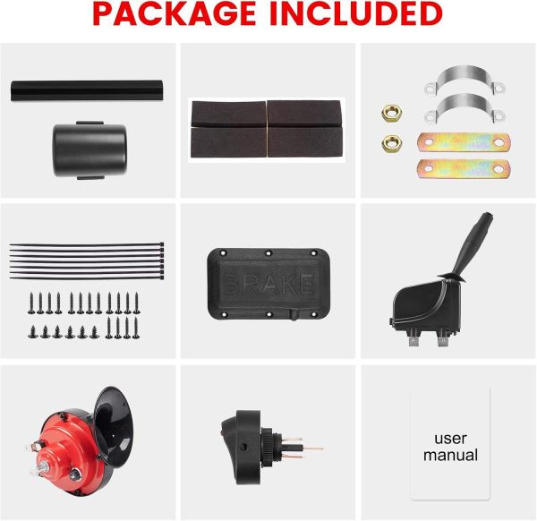 Golf Cart Turn Signal Kit with Brake Pad, Horn, Blinker Switch, 9-pin Plugs - Image 7