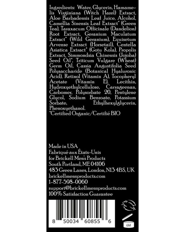 Brickell Men's Retinol Skin Care Serum Treatment For Firming Face Lines & - Image 7