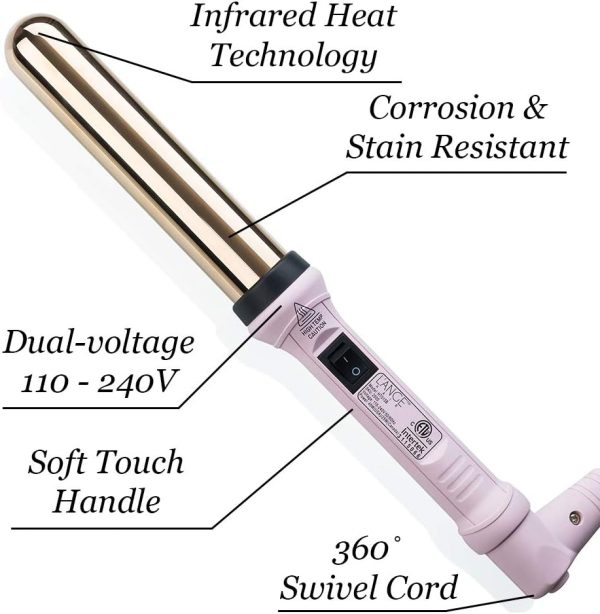 L'ANGE HAIR Ondulé Titanium Curling Wand | Professional Hot Tools Curling - Image 2