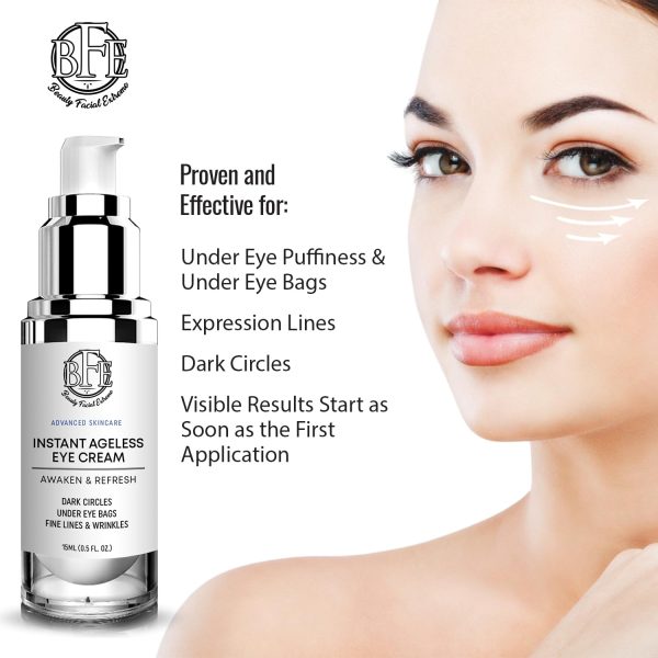 Instant Ageless Eye Cream - Reduces Under Eye Puffiness. Lift Technology to - Image 2