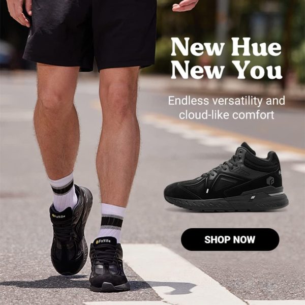 FitVille Wide Basketball Shoes for Men with Flat Feet Extra Wide High-top - Image 6