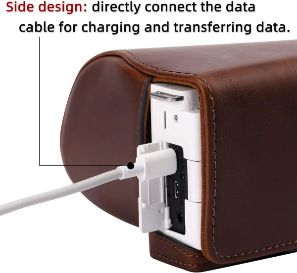 XEVN for Sony ZV-E10 case,for Sony ZV-E10 case,Premium PU Full Body Leather - Image 4