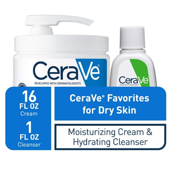 CeraVe Moisturizing Cream Combo Pack | Contains 16 Ounce with Pump & 1 - Image 2