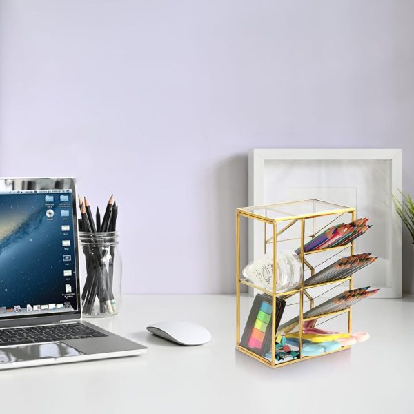 ELLDOO Rollerball Perfume Organizer, 6 Compartment Clear Glass Perfume - Image 9