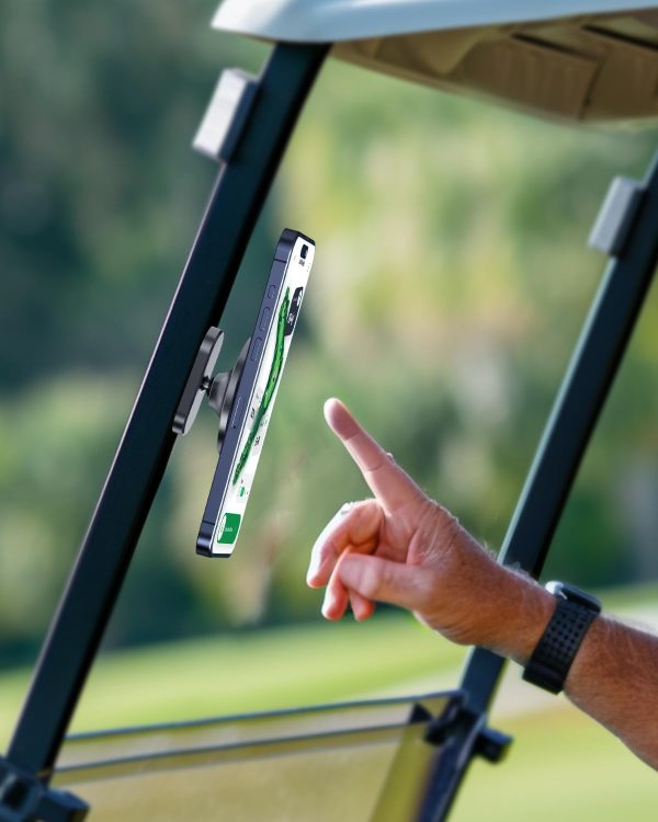 A2C Alloy Magnetic Golf Cart Phone Holder for MagSafe iPhone 16 Pro Max - Image 2