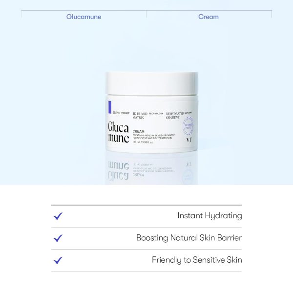 VT COSMETICS Glucamune Cream, Soothing&Calming, Light-weight Cream, Vegan - Image 3