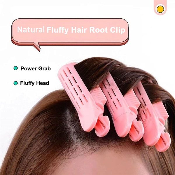 5Pcs Pink Volumizing Hair Root Clip Natural Fluffy Hair Root Clip, Volume - Image 3