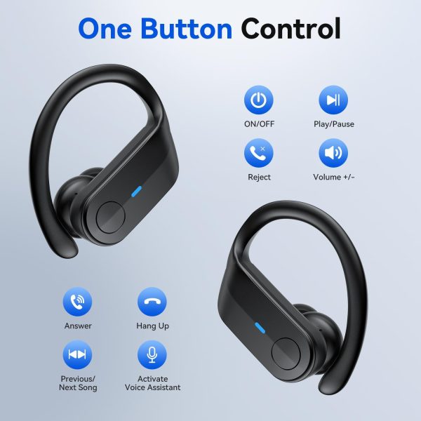 Wireless Earbuds Bluetooth Headphones 75Hrs Playtime Sport Earbuds Noise - Image 7