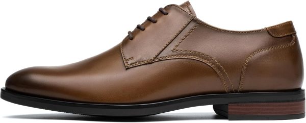 Cestfini Men's Dress Shoes Formal Business Oxfords Plain Toe Lace Up Derby - Image 2