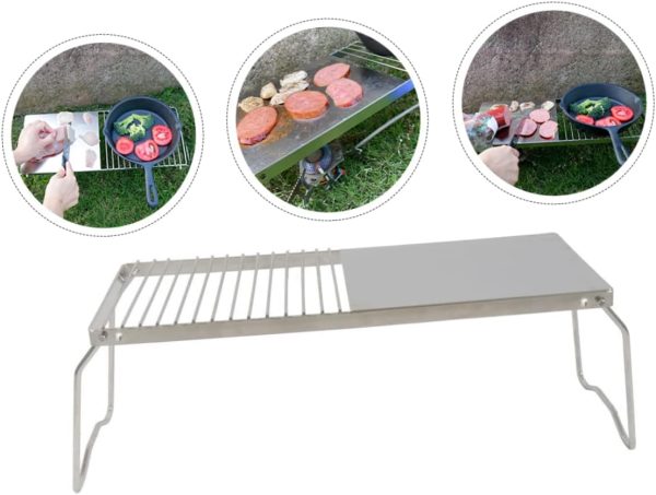 1pc Stainless Steel Grill Charcoal Outdoor Barbecue Rack Grills Grille - Image 9