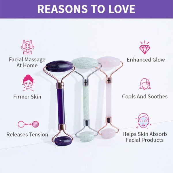 Nykaa Naturals Amethyst Face Roller - Diminishes Fine Lines and Wrinkles - - Image 5