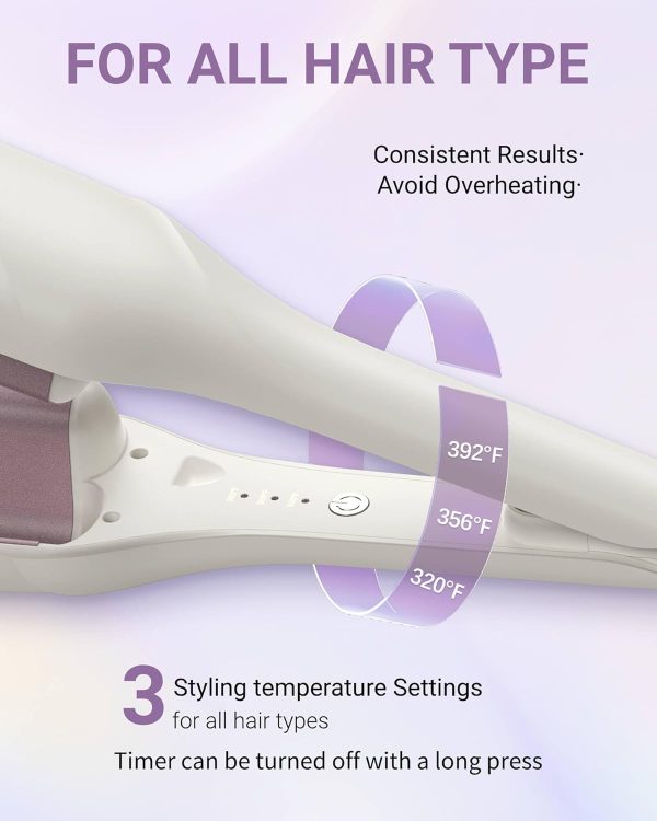 Wave Curling Iron Hair Crimper, TSUYAGLA 36mm Deep Waver Hair Curler Tool, - Image 5