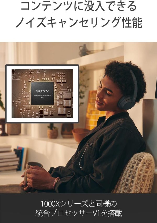 Sony WH-CH720NB Noise Canceling Wireless Bluetooth Headphones - Built-in - Image 4