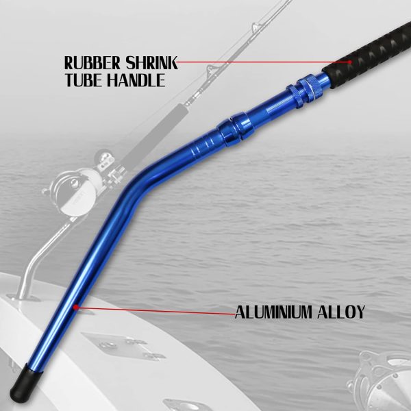Fiblink 2-Piece Saltwater Offshore Heavy Bent/Straight Butt Trolling Rod - Image 5