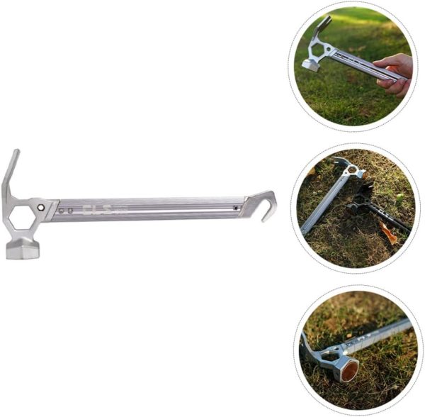 Outdoor Hammer Drill Belt Anchors Hatchet Emergency Kit Camping Gear Tarp - Image 6