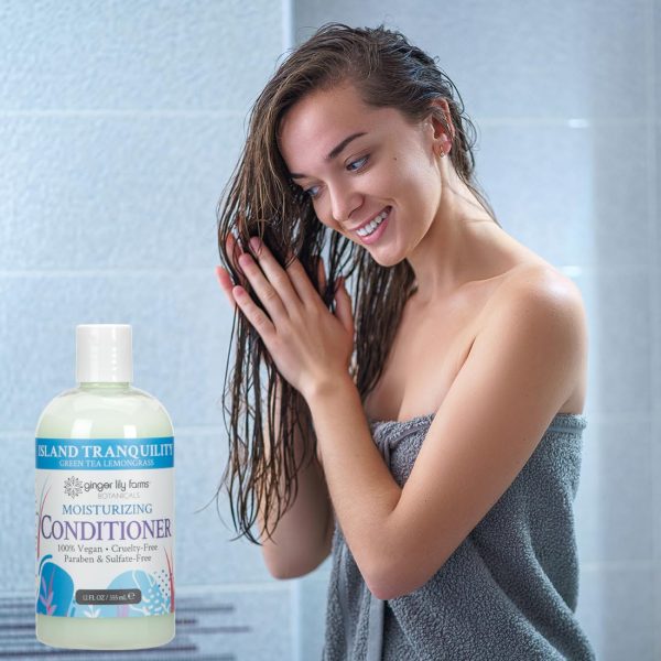 Ginger Lily Farms Botanicals Moisturizing Conditioner for Dry Hair, Island - Image 7