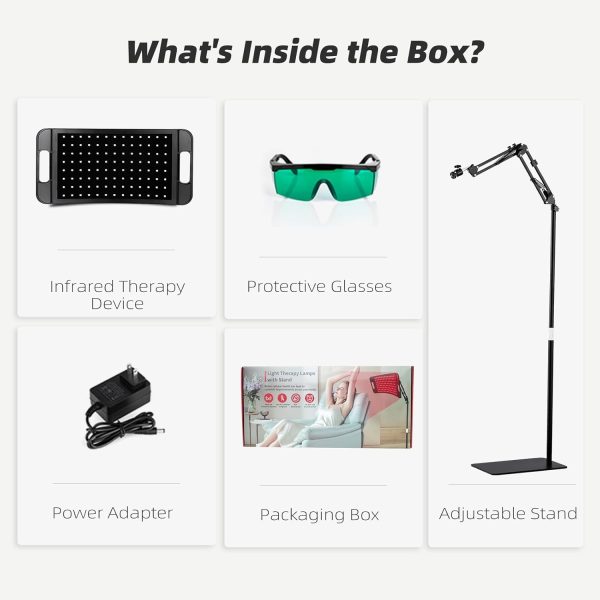 Red Light Therapy for Body&Face&Hair Growth with Stand, 660nm Red Light - Image 8