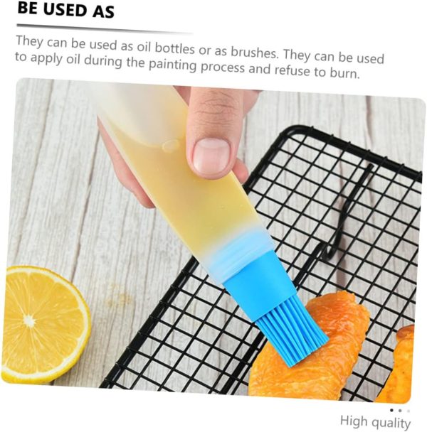 4pcs Silicone Oil Bottle Brush Sweet Rub Gadgets Pour Pellet Oil Sprayer - Image 4