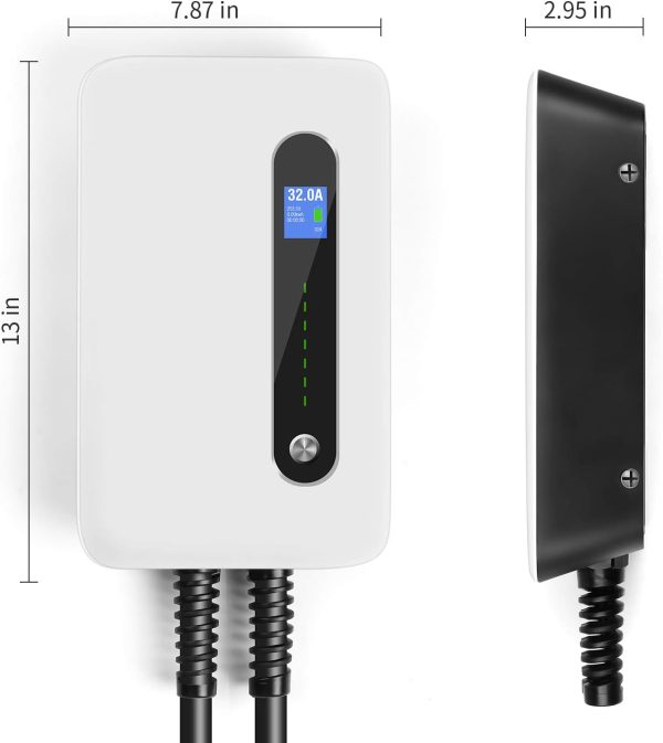 32A 7.68KW EV Charger Level 2 Station, NEMA14-50 20ft Wall Electric Vehicle - Image 5