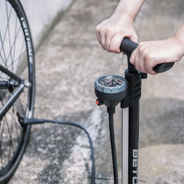 Beto Bike Pump Portable - Bicycle Floor Pump with Industrial Top-Mounted - Image 6