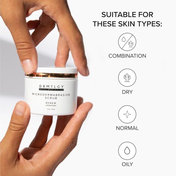 DRMTLGY Microdermabrasion Facial Scrub and Face Mask. Non-Abrasive Face - Image 4