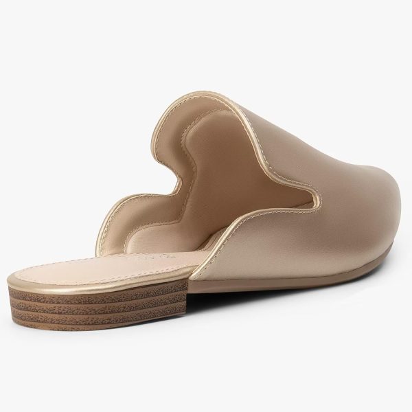 MUSSHOE Mules for Women Flats Comfortable Pointed Toe Women Mules - Image 3