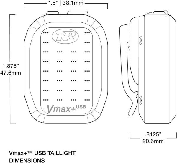 NiteRider Vmax+ 150 Lumens USB Rechargeable Bike Tail Light Powerful - Image 6