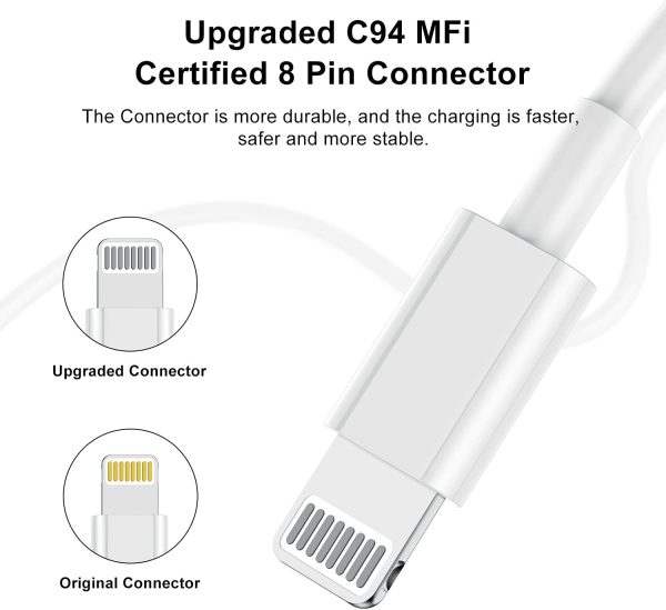 10ft iPhone Charger, [Apple Certified] Long Apple Charging Cord,10 Feet - Image 5