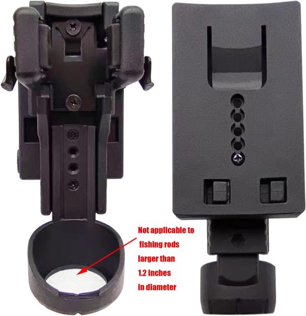 Fly Fishing Rod Holder,3rd Hand Belt Clip Rod Holder,Fly Fishing Wader Belt - Image 5