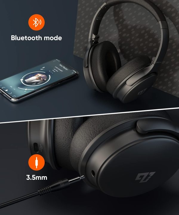 INFURTURE Active Noise Cancelling Headphones, H1 Wireless Over Ear - Image 7