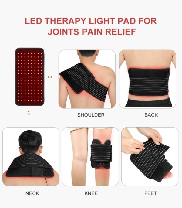 LOVTRAVEL New 16'' X 7.9'' LED 660nm Red Light Therapy and 850nm Near - Image 3