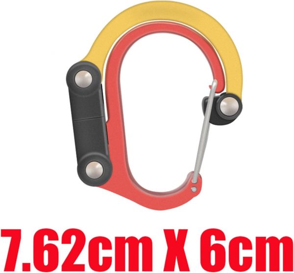 Carabiner Clip and Hook Bag Stroller Backpack Hanger Keyring Clip D Shaped - Image 3