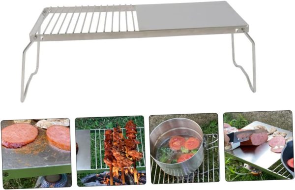1pc Stainless Steel Grill Charcoal Outdoor Barbecue Rack Grills Grille - Image 6