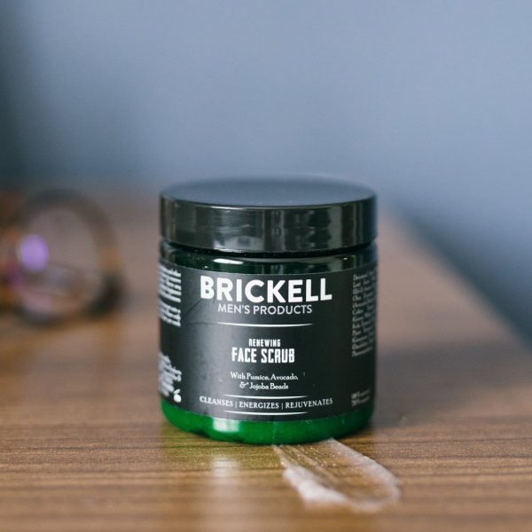 Brickell Men's Renewing Face Scrub for Men, Natural and Organic Deep - Image 6