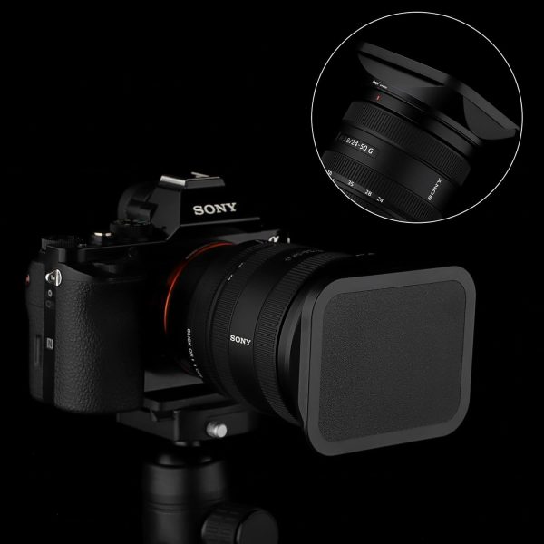 Haoge LH-E245 Metal Square Lens Hood for Sony FE 24-50mm F2.8 G Lens - Image 7