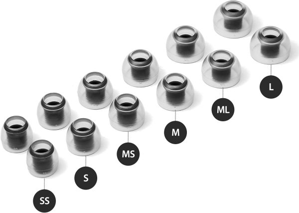 AZLA SednaEarfit Crystal Standard (S) - Earbud Tips for Wireless Headphones - Image 7