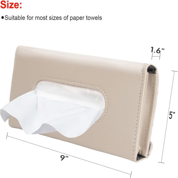 Car Tissue Holder, Sun Visor Napkin Holder, Car Mask Holder for Sun Visor, - Image 4