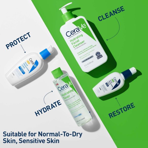CeraVe Hydrating Toner for Face Non-Alcoholic with Hyaluronic Acid, - Image 6