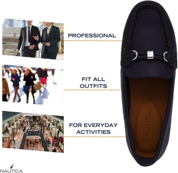 Nautica Woman Flat Loafers Designer Vegan Leather Penny Shoes Slip On - - Image 7