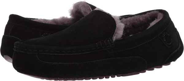 Fireside by Dearfoams Men's Melbourne Shearling Indoor/Outdoor Moccasin - Image 8
