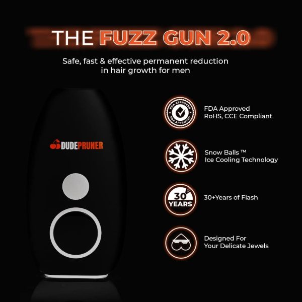 Fuzz Gun 2.0 Laser Hair Removal Made For Men, 5 Levels of Intensity with - Image 3