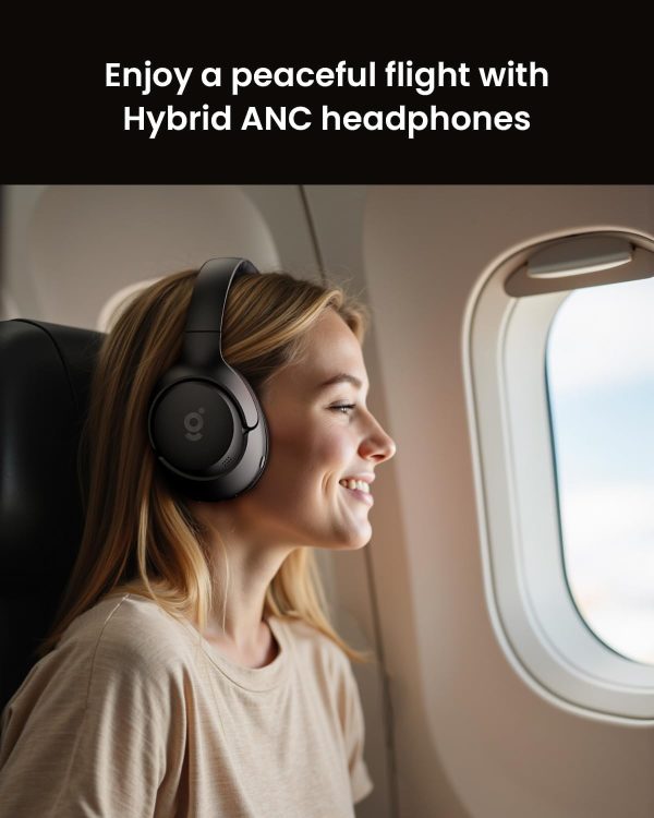 HS1 Hybrid Active Noise Cancelling Headphones, Wireless Bluetooth - Image 3