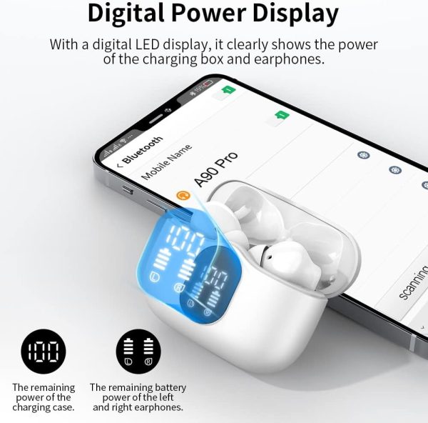 Wireless Earbuds Bluetooth 5.3 Headphones Bass Stereo Ear Buds with Noise - Image 6