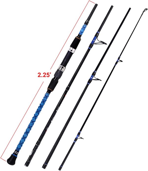 Fiblink Surf Spinning Fishing Rod Carbon Travel Surf Rod 2 Piece/3 Piece/4 - Image 2