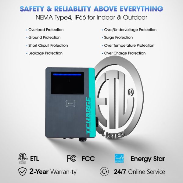 Level 2 EV Charger 50 Amp Home Hardwire, UL Listed & FCC & Energy Star - Image 7