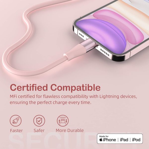 iPhone Charger [Apple MFi Certified] 3Pack 10FT Lightning Cable Fast - Image 6