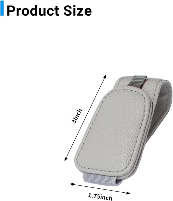 Yuoyar 2 Packs Magnetic Sunglass Holder for Car Visor - Universal - Image 7