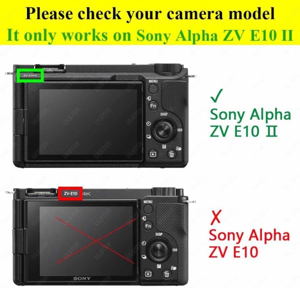 Screen Protector for Sony Alpha ZV-E10 II ZVE10 II Camera & Hot Shoe Cover - Image 2