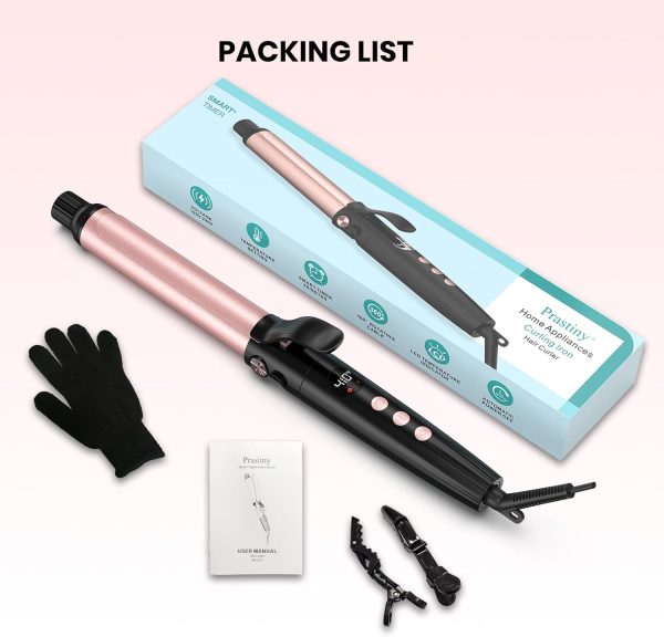 Smart Timer Hair Curler Iron 1.25inch Ceramic Coating Large Barrel Hair - Image 9