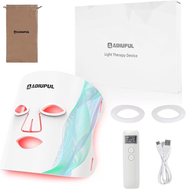 Red Light Therapy for Face - 5 Colors Led Face Mask Light Therapy Red Light - Image 7